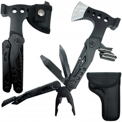 Reliable survival kit 18in1 STRADO compact military tactical multitool XXL for the traveler
