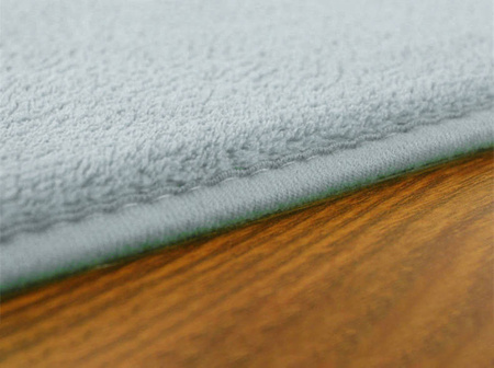 Dywan Polar antypoślizgowy nowoczesny puszysty modny pluszowy 80x150, srebrny