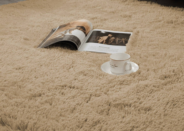 Shaggy Strado rug 160x200 CappuccinoCamel (Light brown)
