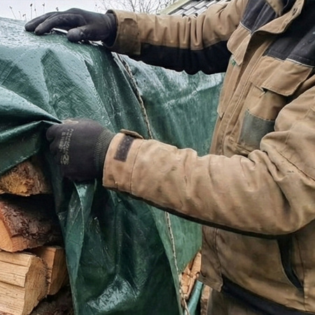 Plendeka 5x1,5 m duża gruba płachta mocna ochronna mrozoodporna wodoodporna