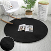 Rabbit Strado Round Rug 90x90 Black (Black)