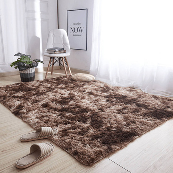 Dywan Shaggy Ombre 60x120 cm, kawowy - miękki do salonu i sypialni