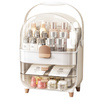 Elegant casket organizer Gloria for cosmetics and jewelry acrylic white with drawers