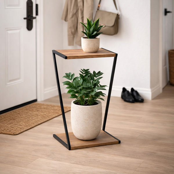 Kwietnik 50x20x29 cm metalowy podłogowy na rośliny kwiaty doniczki