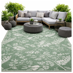 Dywan zewnętrzny Flora 140x200 cm - wodoodporny na taras, balkon i do ogrodu