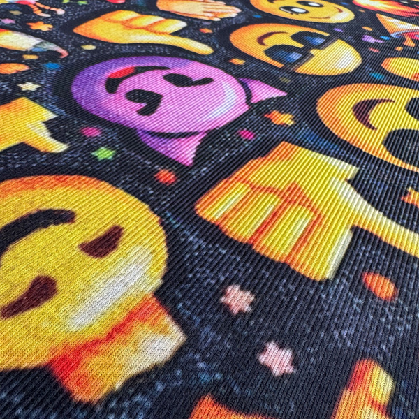 Dywan gamingowy 100x150 dla gracza mata pod fotel antypoślizgowy Emoji 3D