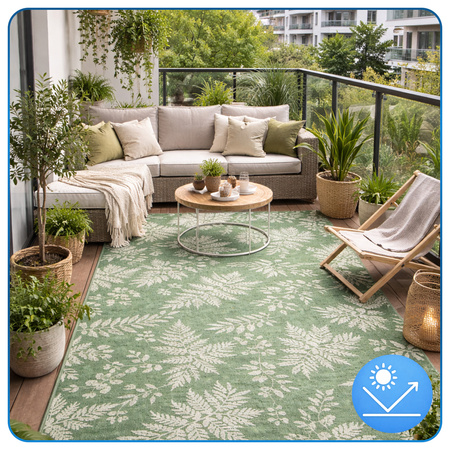 Dywan zewnętrzny Flora 140x200 cm tarasowy wodoodporny na taras balkon do ogrodu