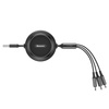 Kabel 3w1 USB - micro USB / Lightning / USB-C Baseus Golden Loop (Czarny)