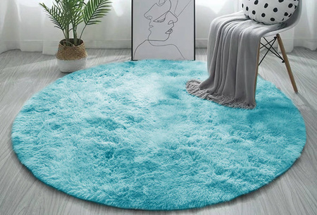 Shaggy Ombre Strado Round Carpet 140x140 OmbreBlue (Light Blue)