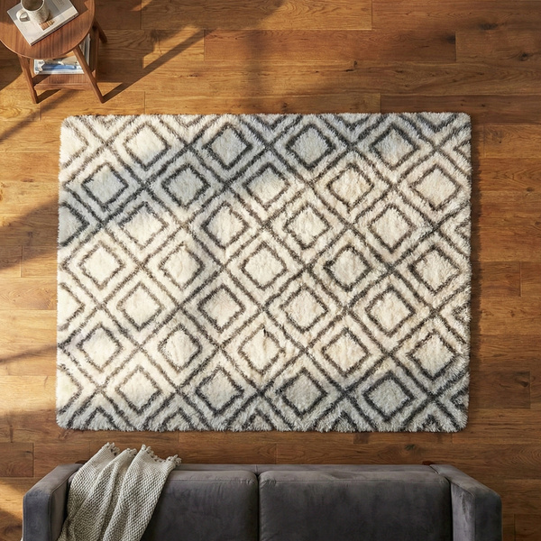 Dywan Shaggy  Decor 200x250 cm, biały - miękki, przyjemny w dotyku, do salonu i sypialni