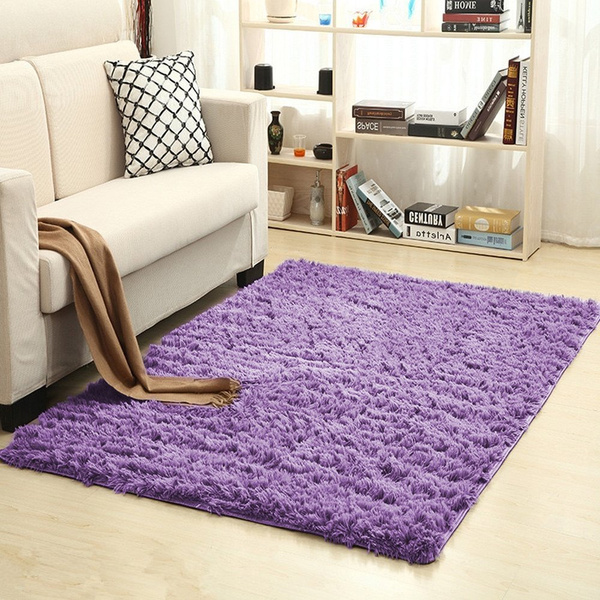 Shaggy Strado room rug 100x150 PurpleFlower (Light purple)