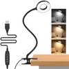 LED desk lamp with clip - DML5 - Black