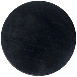 Dywan STRADO okrągły Rabbit 3D pluszowy miękki jak królik 200 Black