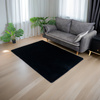Dywan STRADO Rabbit 3D pluszowy miękki jak królik antypoślizgowy 200x300 Black