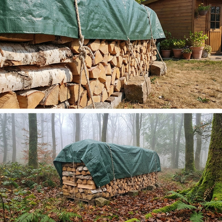 Plendeka 5x1,5 m duża gruba płachta mocna ochronna mrozoodporna wodoodporna