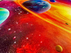 3D gaming carpet Strado Galaxy 140x200 cm with space gamer pattern