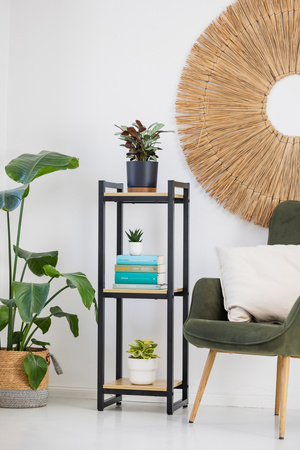 Kwietnik stojący metalowy stojak na kwiaty rośliny loft Vertico 105 cm