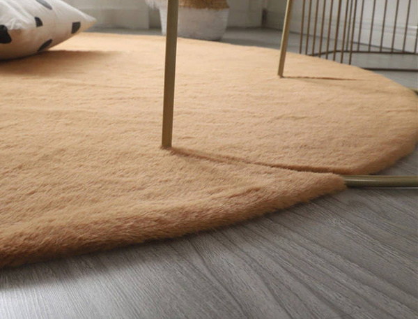 Rabbit Strado 120x120 round rug LightCamel (Beige)