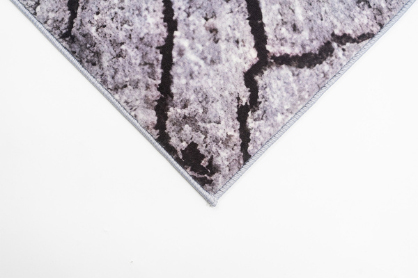 NOVO Strado modern tree trunk carpet for living room delicate gray velvet pattern Gray Trunk 160x200 cm