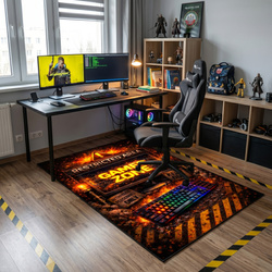 Dywan gamingowy 120x170 dla gracza mata pod fotel antypoślizgowy Restricted