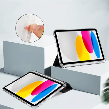 Etui Hard Crystal z uchwytem na rysik do Apple iPad 10.9 10 GEN 2022 / iPad 11 A16 11GEN 2025 - Black