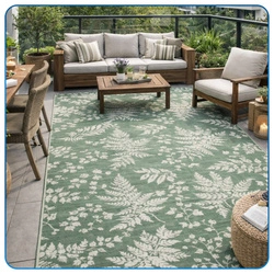 Dywan zewnętrzny Flora 120x170 cm tarasowy wodoodporny na taras balkon do ogrodu