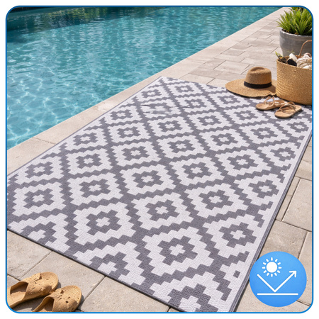Dywan zewnętrzny 120x170 cm tarasowy wodoodporny na taras balkon do ogrodu