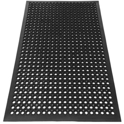 Perforated rubber floor mat 60x90cm - PRF6