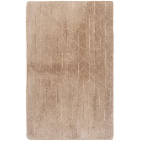 Dywan STRADO Rabbit 3D pluszowy miękki jak królik 80x150 Beige