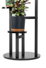 KWIETNIK FINO stojak metalowy na kwiaty rośliny na donice 4 poziomy 100 cm, czarny