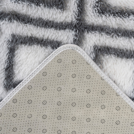 Dywan do salonu shaggy DECOR antypoślizgowy miękki puszysty modny 160x220, biały