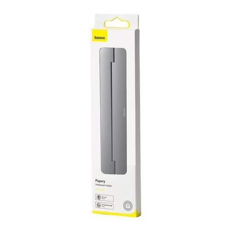 Samoprzylepna aluminiowa podstawka Baseus Papery pod laptopa (Szara)