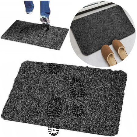 Strado Magic shoe doormat 45x70 - Black