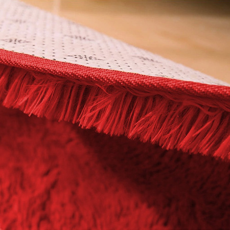 Dywan Shaggy antypoślizgowy nowoczesny salon miękki puszysty 250x300, czerwony