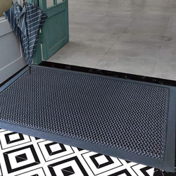 STRADO doormat 3d mesh under shoe door rubber mat 80x150 thick XL