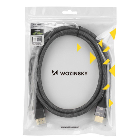 Kabel HDMI 2.1 Wozinsky 8K 60 Hz 2m WHDMI-20 (Srebrny)