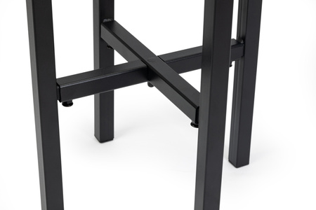 Kwietnik stojący REGULOWANY metalowy stojak na kwiaty rośliny stelaż PILLAR, czarny