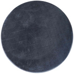 Dywan okrągły Rabbit 3D pluszowy miękki jedwabisty futro królika 160, szary