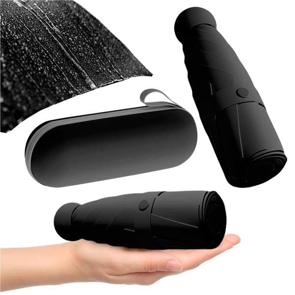 Compact umbrella automatic folding lightweight men's umbrella women's umbrella with UV filter cover +ETUI for purse