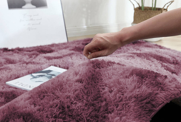 Shaggy Ombre Strado Round Carpet 120x120 OmbreRed (Red)