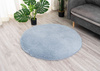Dywan Okrągły Alpaca antypoślizgowy miękki nowoczesny salon 120x120, srebrny