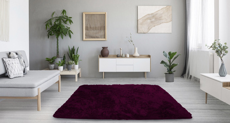 Dywan pokojowy Shaggy Strado 250x350 WineRed (Ciemny czerwony)