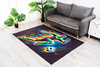 3D Strado Football 140x200 cm gaming carpet with modern football motif for gamer's room