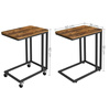 Strado VENGE auxiliary coffee table - laptop side table for sofa and bed 2in1 wheels and legs