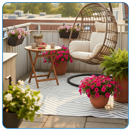 Dywan zewnętrzny 80x120 cm tarasowy wodoodporny na taras balkon do ogrodu