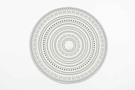 Round carpet NOVO Strado modern oriental pattern for living room Zenith 160x160 cm