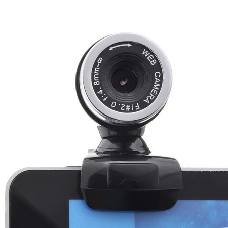 Kamera internetowa WebCam A860 czarna z mikrofonem 640x480 USB montaż clip