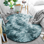 Shaggy Ombre Strado Round Carpet 180x180 OmbreNavy (Dark Blue)