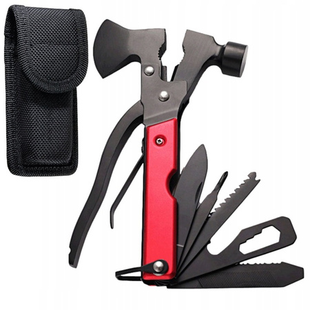 MULTITOOL 17w1 Narzędzie wielofunkcyjne survival składany scyzoryk nóż piła