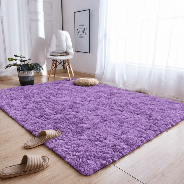 Shaggy Strado 140x200 PurpleFlower room carpet (Light purple)